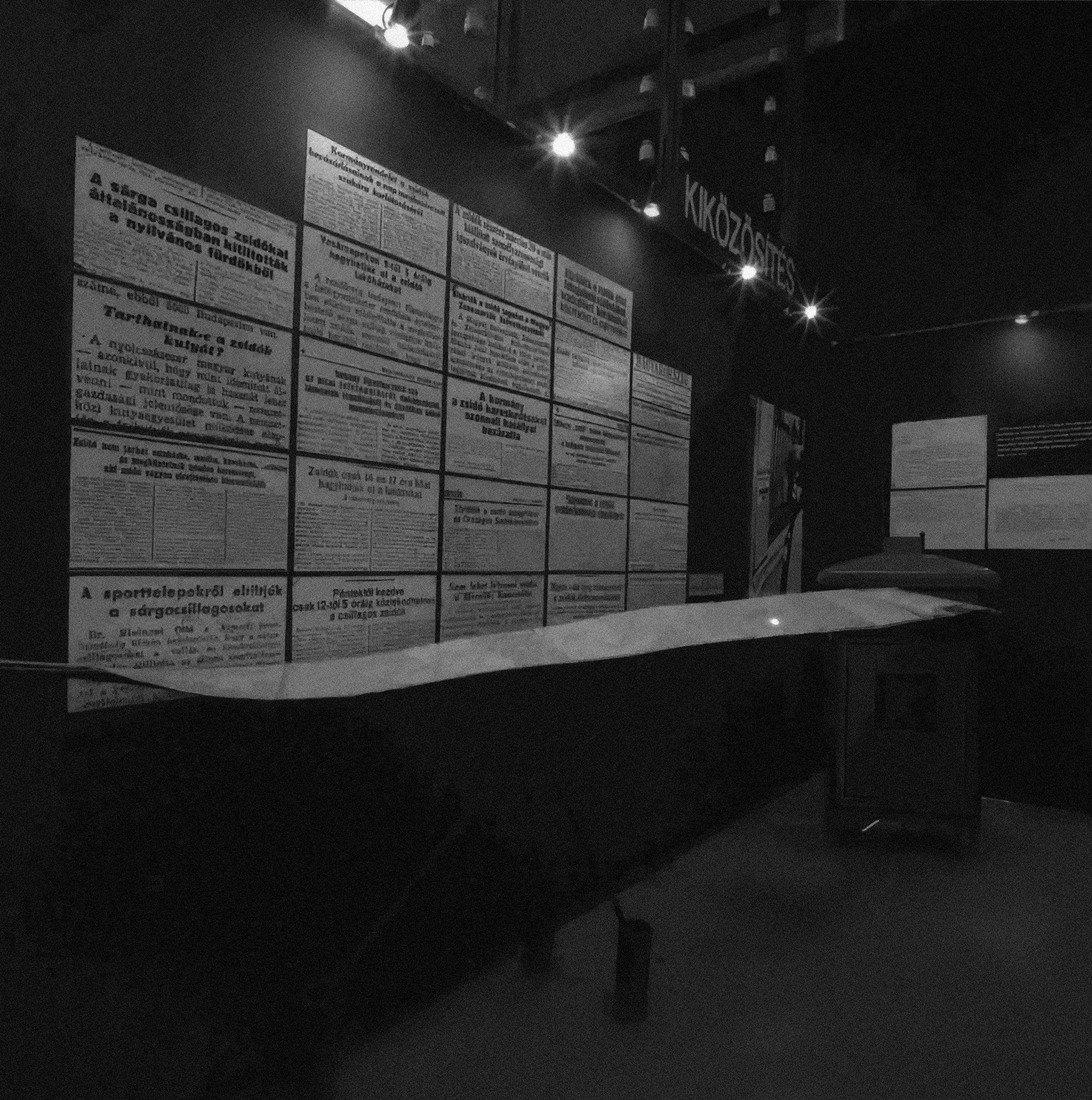 Holocaust Magyarországon (1994–95) Kiállítási részlet (BTM Adattár)
